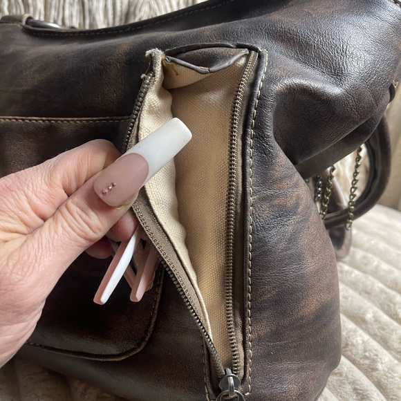 Montana West Brown Embellished Shoulder Bag - Picture 7 of 9